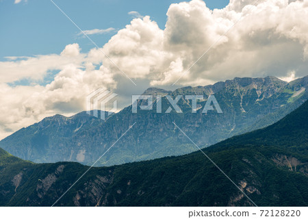 Mountain Range Surrounding the Asiago Plateau - Alps Italy Mountain Range Surrounding the Asiago Plateau - Alps Italy 72128220