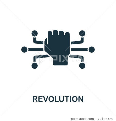 Revolution icon from digitalization collection. Simple line Revolution icon for templates, web design Revolution icon from digitalization collection. Simple line Revolution icon for templates, web design 72128320
