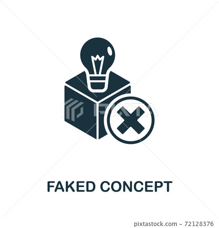 Faked Concept icon. Simple illustration from digital law collection. Creative Faked Concept icon for web design, templates, infographics and more 72128376