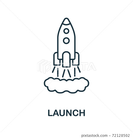 Launch icon from crowdfunding collection. Simple line Launch icon for templates, web design and infographics Launch icon from crowdfunding collection. Simple line Launch icon for templates, web design and infographics 72128502
