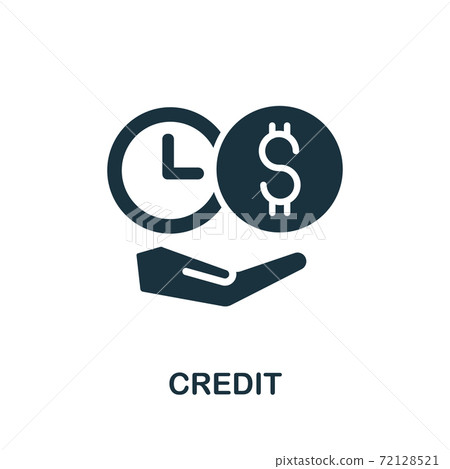 Credit Icon. Simple Element From Crisis... - Stock Illustration ...