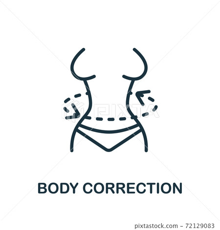 Body Correction icon. Simple element from cosmetology collection. Creative Body Correction icon for web design, templates, infographics and more 72129083