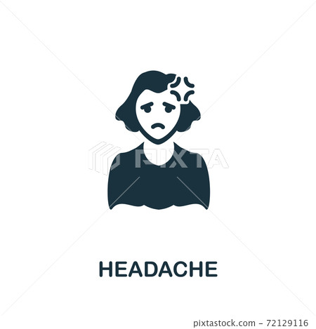 Headache icon. Simple illustration from coronavirus collection. Creative Headache icon for web design, templates, infographics and more Headache icon. Simple illustration from coronavirus collection. Creative Headache icon for web design, templates, infographics and more 72129116