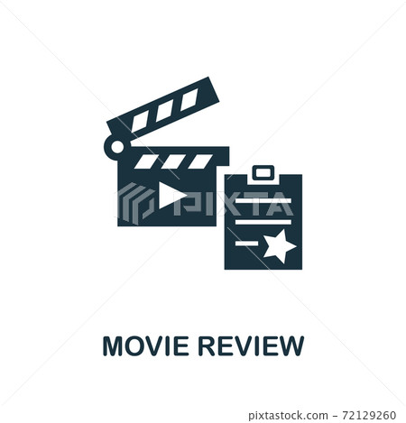 Movie Review icon. Simple element from cinema collection. Creative Movie Review icon for web design, templates, infographics and more Movie Review icon. Simple element from cinema collection. Creative Movie Review icon for web design, templates, infographics and more 72129260