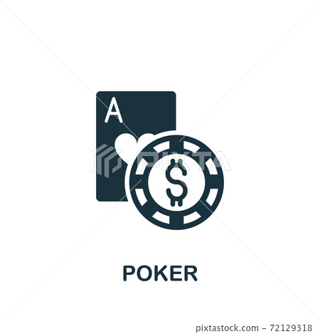 Poker icon. Simple element from casino collection. Creative Poker icon for web design, templates, infographics and more Poker icon. Simple element from casino collection. Creative Poker icon for web design, templates, infographics and more 72129318