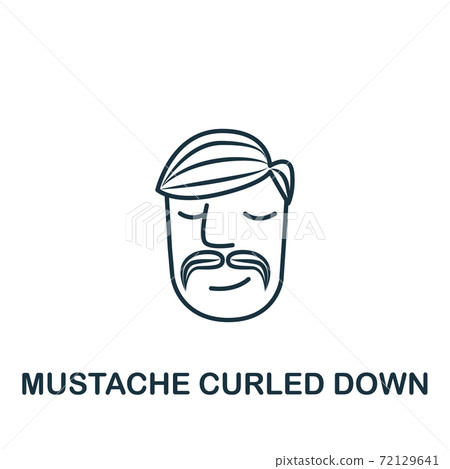 Mustache Swirling Down icon from barber shop collection. Simple line element Mustache Swirling Down symbol for templates, web design and infographics Mustache Swirling Down icon from barber shop collection. Simple line element Mustache Swirling Down symbol for templates, web design and infographics 72129641