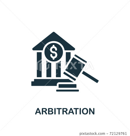 Arbitration icon. Simple element from banking collection. Creative Arbitration icon for web design, templates, infographics and more 72129761