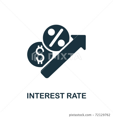 Interest Rate icon. Simple element from banking collection. Creative Interest Rate icon for web design, templates, infographics and more 72129762