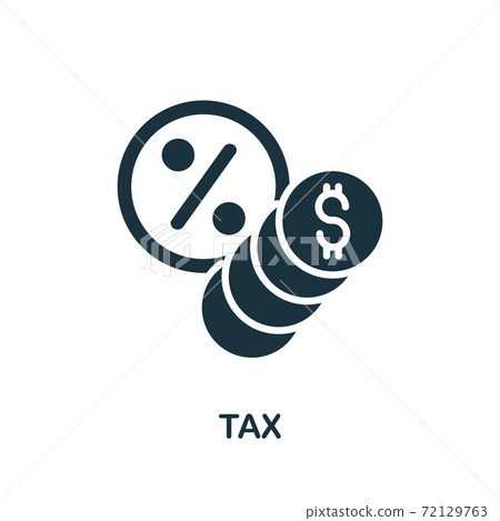 Tax icon. Simple element from banking collection. Creative Tax icon for web design, templates, infographics and more 72129763