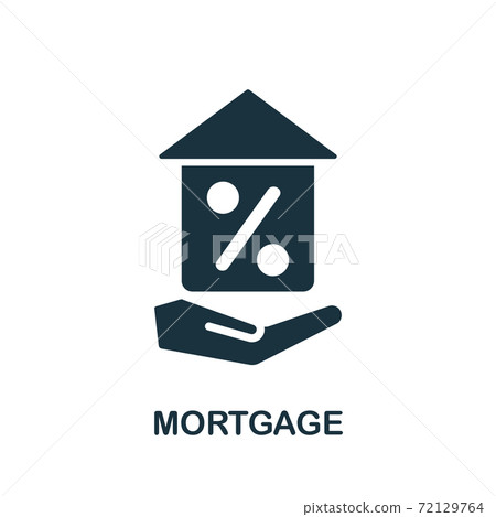 Mortgage icon. Simple element from banking collection. Creative Mortgage icon for web design, templates, infographics and more 72129764
