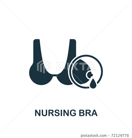 Nursing Bra icon. Simple element from baby feeding collection. Creative Nursing Bra icon for web design, templates, infographics and more Nursing Bra icon. Simple element from baby feeding collection. Creative Nursing Bra icon for web design, templates, infographics and more 72129778