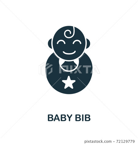 Baby Bib icon. Simple element from baby feeding collection. Creative Baby Bib icon for web design, templates, infographics and more Baby Bib icon. Simple element from baby feeding collection. Creative Baby Bib icon for web design, templates, infographics and more 72129779