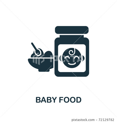 Baby Food icon. Simple element from baby feeding collection. Creative Baby Food icon for web design, templates, infographics and more Baby Food icon. Simple element from baby feeding collection. Creative Baby Food icon for web design, templates, infographics and more 72129782