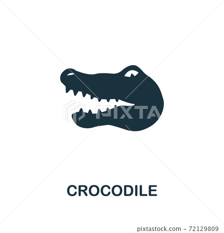 Crocodile icon from australia collection. Simple line Crocodile icon for templates, web design and infographics Crocodile icon from australia collection. Simple line Crocodile icon for templates, web design and infographics 72129809
