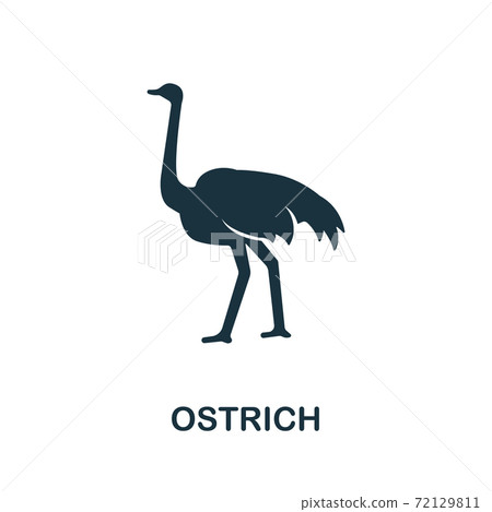 Ostrich icon from australia collection. Simple line Ostrich icon for templates, web design and infographics Ostrich icon from australia collection. Simple line Ostrich icon for templates, web design and infographics 72129811