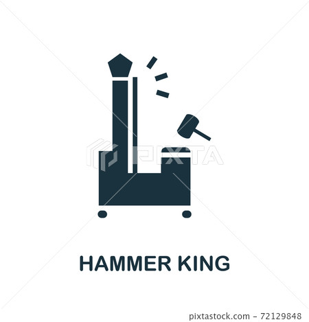 Hammer King icon. Simple element from amusement park collection. Creative Hammer King icon for web design, templates, infographics and more Hammer King icon. Simple element from amusement park collection. Creative Hammer King icon for web design, templates, infographics and more 72129848