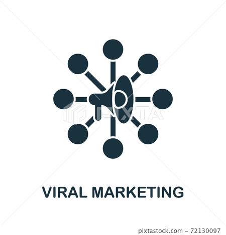 Viral Marketing icon from affiliate marketing collection. Simple line Viral Marketing icon for templates, web design and infographics 72130097