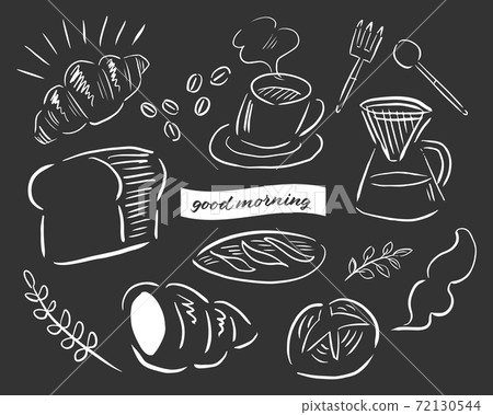 麵包和咖啡早餐套餐 72130544