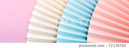 Colorful abstract background with paper fans 72130788