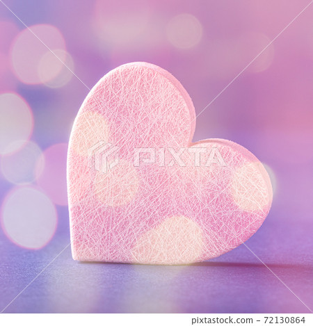 Pink heart over blue. Valentines day concept Pink heart over blue. Valentines day concept 72130864