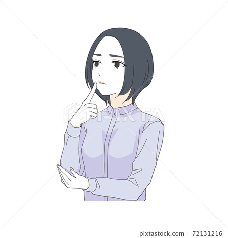 Suspecting woman 72131216