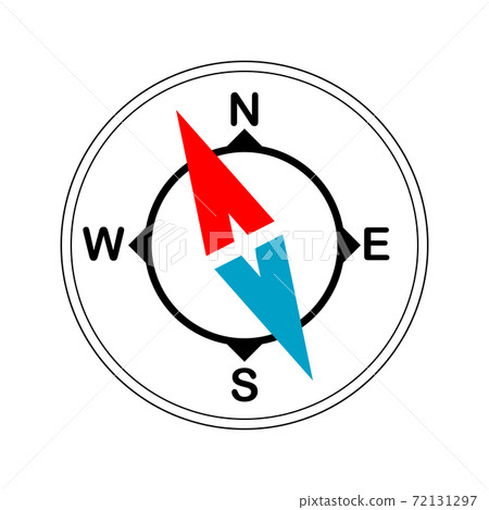 Icons Compass isolated on white background.... - Stock Illustration ...