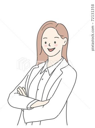 Female doctor female doctor doctor teacher upper body illustration occupation Female doctor female doctor doctor teacher upper body illustration occupation 72131358