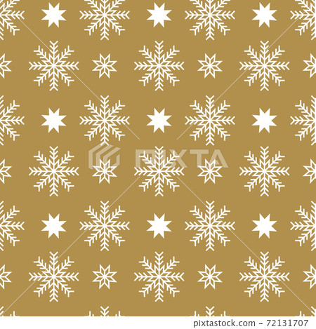 Vector seamless pattern with snowflakes and... - Stock Illustration ...