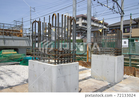 鐵路高架橋建設/下部結構 鐵路高架橋建設/下部結構 72133024