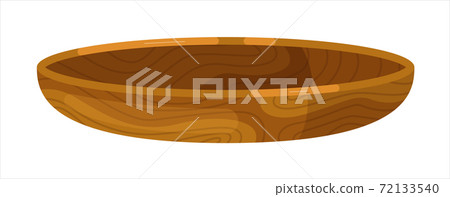 Empty clay plate isolated on white background - Stock Illustration ...
