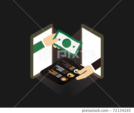sell PII data or third-party personal data illegally vector 72134285