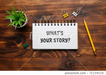 Handwritten question whats your story concept on paper 72134519