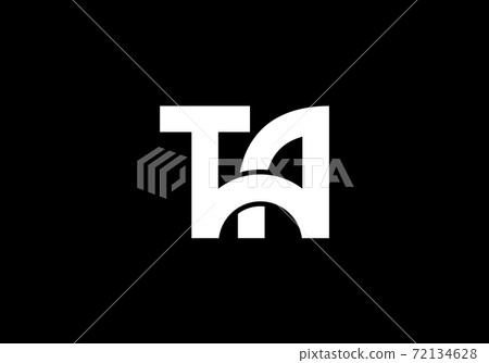 Initial Monogram Letter T A Logo Design Vector Template. T A Letter Logo Design 72134628