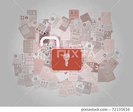 personal data being hacked or shared to third-party vector personal data being hacked or shared to third-party vector 72135656