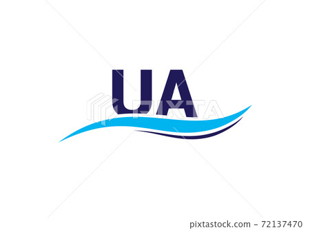 Initial Monogram Letter UA Logo Design Vector Template. Graphic Alphabet Symbol for Corporate Business Identity 72137470