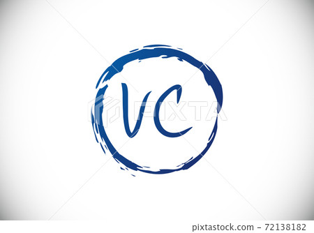 Initial Monogram Letter VC Logo Design Vector... - Stock Illustration ...