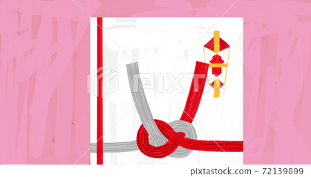Hand-painted illustration of a gift bag 72139899