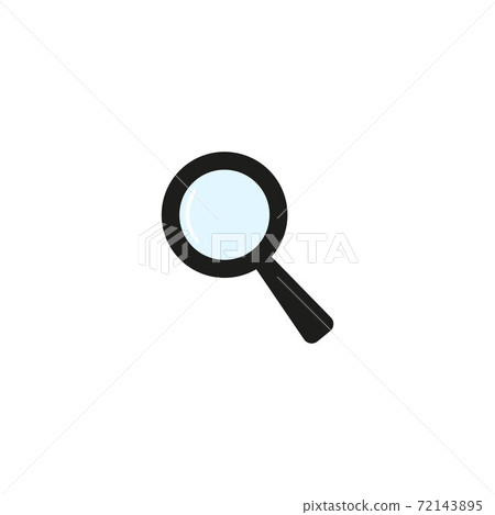 Loupe icon vector. Magnifier in flat style. Search sign concept