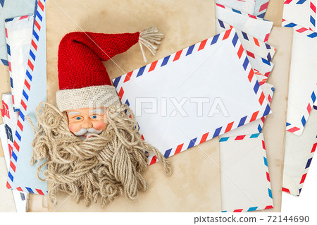 Santa Christmas post Scrapbook background vintage envelope Santa Christmas post Scrapbook background vintage envelope 72144690