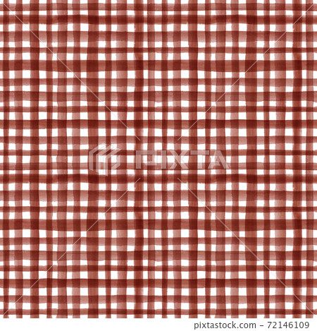 Classic red checked watercolor seamless pattern Classic red checked watercolor seamless pattern 72146109