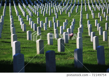 Gravestones on Arlington National Cemetery in Washington Gravestones on Arlington National Cemetery in Washington 72149754