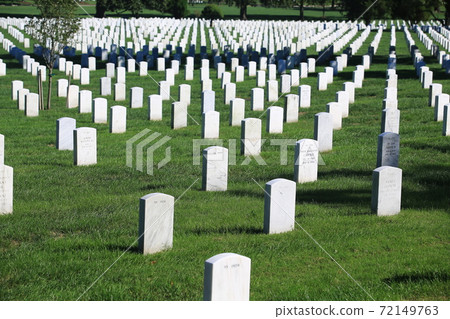 Gravestones on Arlington National Cemetery in Washington Gravestones on Arlington National Cemetery in Washington 72149763