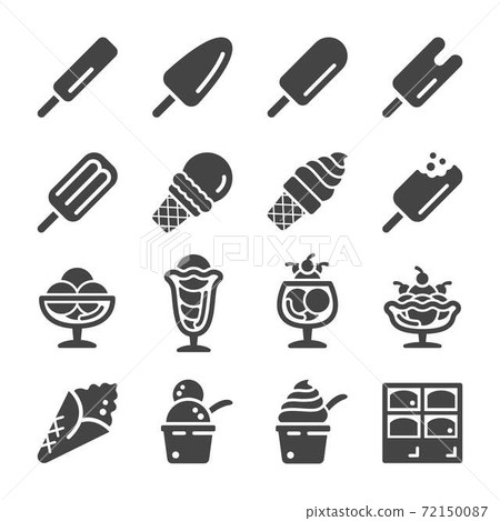 ice cream icon set 72150087