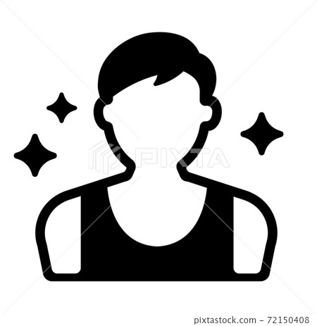 人形輪廓圖標（年輕人）/能量，健康，運動，青年 72150408