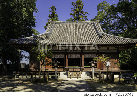 奈良縣櫻井市小野玲子 Wakamiyasha 的ojinja神社 照片素材 圖片 圖庫