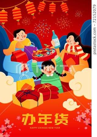 Chinese new year shopping poster 72152079
