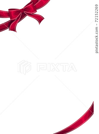 Red ribbon frame 72152269
