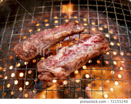 多汁的高級烤肉黑毛日本牛肉神戶牛肉田島牛肉[特別Harami] 72155240