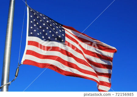 US FLAG with the blue sky US FLAG with the blue sky 72156985