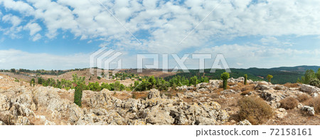 panorama of nature in northern Israel 72158161